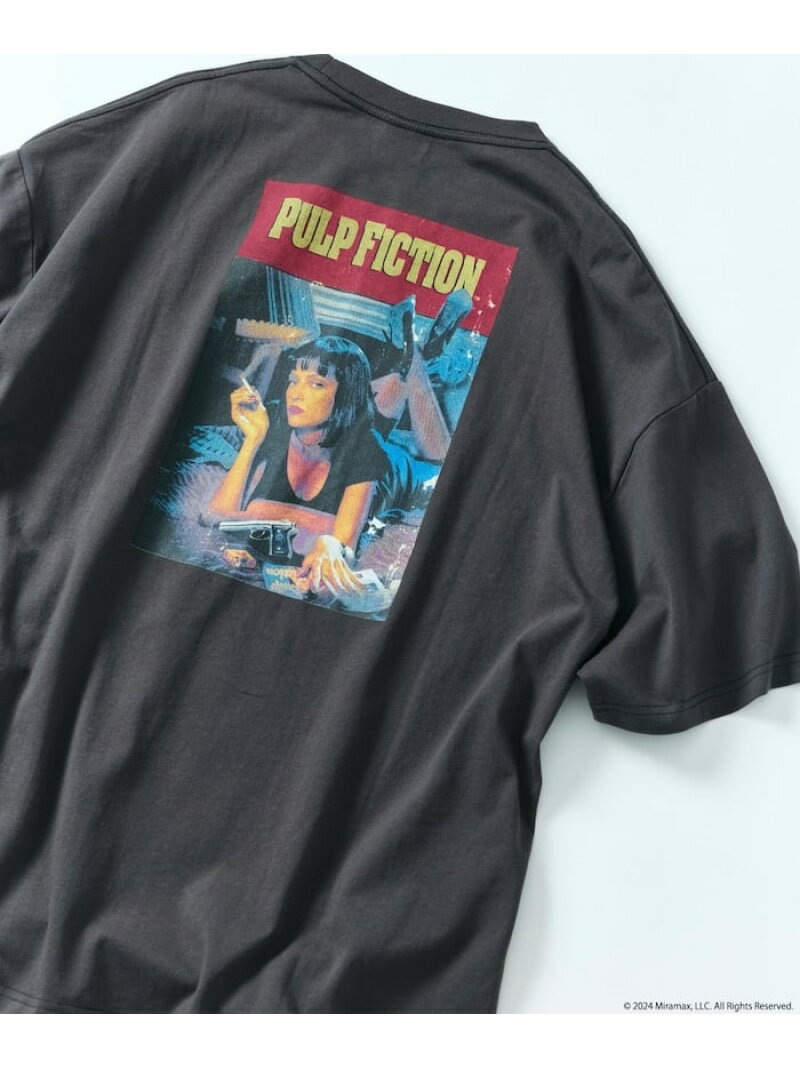 FREAK'S STORE PULP FICTION パルプフィクション 別注 ビッグシルエット バックプリント クルーネックTシャツ  フリークスストア トップス カットソー・Tシャツ ブラック