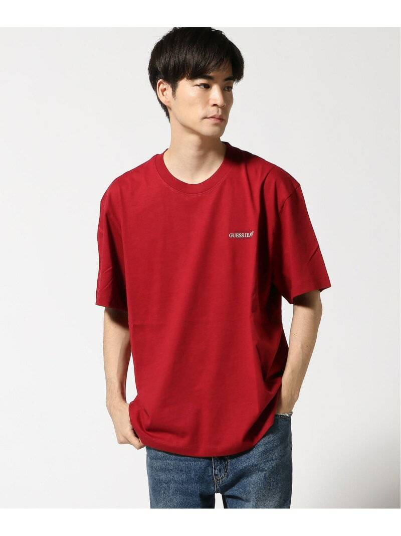 GUESS JEANS (M)GUESS JEANS Tee ゲス トップス カットソー・Tシャツ ホワイト レッド ブラック グレー【送料無料】