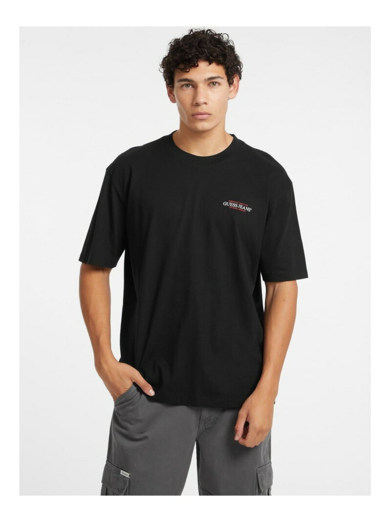 GUESS JEANS (M)GUESS JEANS Tee ゲス トップス カットソー・Tシャツ ホワイト レッド ブラック グレー【送料無料】