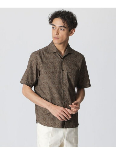 【SALE/68%OFF】Paul Stuart バティック柄プリント 半袖シャツ ポール・スチュアート トップス シャツ・ブラウス ネイビー ブラウン【RBA_E】【送料無料】 【SALE/68%OFF】Paul Stuart バティック柄プリント 半袖シャツ ポール・スチュアート トップス シャツ・ブラウス ネイビー ブラウン【RBA_E】【送料無料】