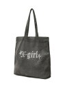 X-girl X-girl/(U)RHNSTN STRDST LG BAG エックスガール バッグ トートバッグ ブルー ブラック【先行予約】*【送料無料】