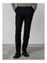 Aquascutum MEN Dress Jersey Set-Up Trousers アクアスキュータム パンツ スラックス・ドレスパンツ ブラック【送料無料...