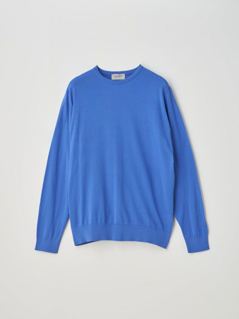 JOHN SMEDLEY Crew neck Long sleeved Pullover ｜ DAVID ｜ 30G MODERN FIT ジョンスメドレー トップス ニット ブルー【送料無料】