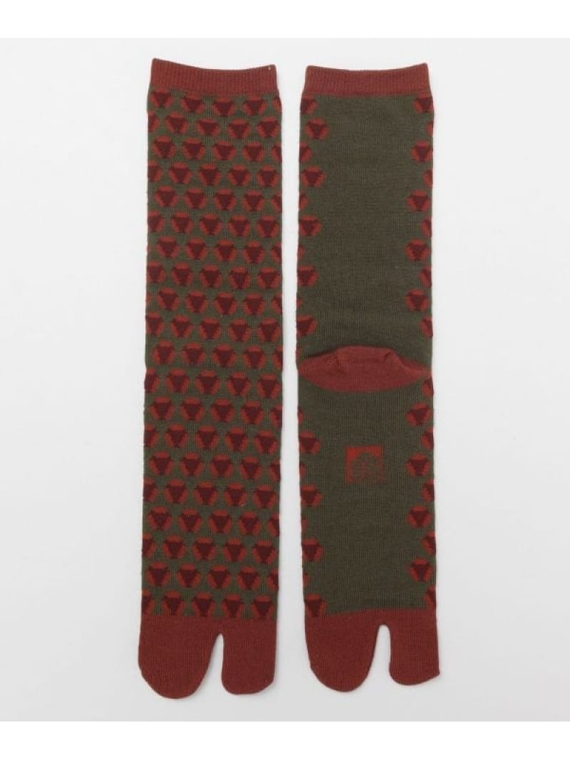 カヤ 【カヤ】足袋型くつ下25~28cm 籠目 アミナコレクション 靴下・レッグウェア 靴下 ブラウン