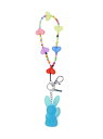X-girl X-girl/(U)GUMMY BUNNY STRAP エックスガール ファッション雑貨 チャーム・キーチェーン ピンク ブルー