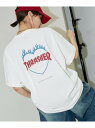 THRASHER バックロゴフレイムハート TEE/スラッシャー/バックプリント/ユニセックス【限定展開】 25SS フリークスストア トップス カットソー・Tシャツ ネイビー ホワイト ブラック【先行予約】*【送料無料】