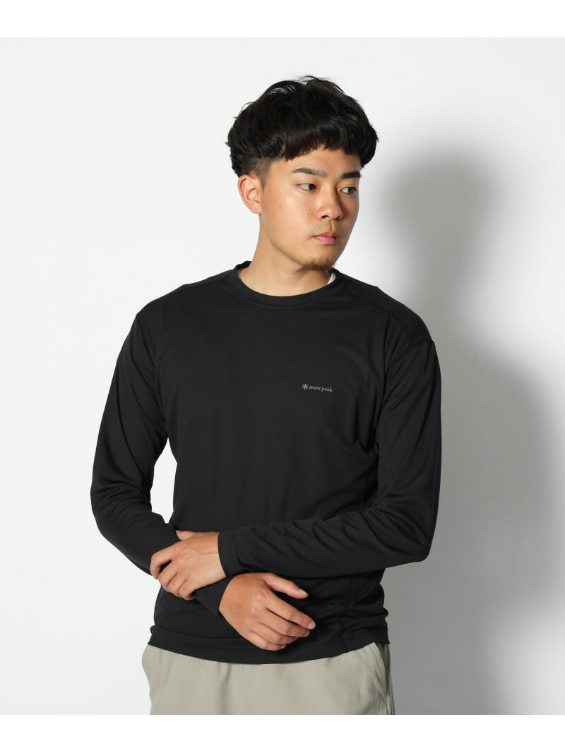 Snow Peak Pe Power Dry Long Sleeve T-Shirt スノーピーク トップス カットソー・Tシャツ ブラック ネイビー オレンジ【送料無料】