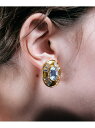 IRIS47 IRIS 47/ray earring BO117 セットアップセブン アクセサリー・腕時計 イヤリング・イヤーカフ ブラック ゴールド【送料無料...