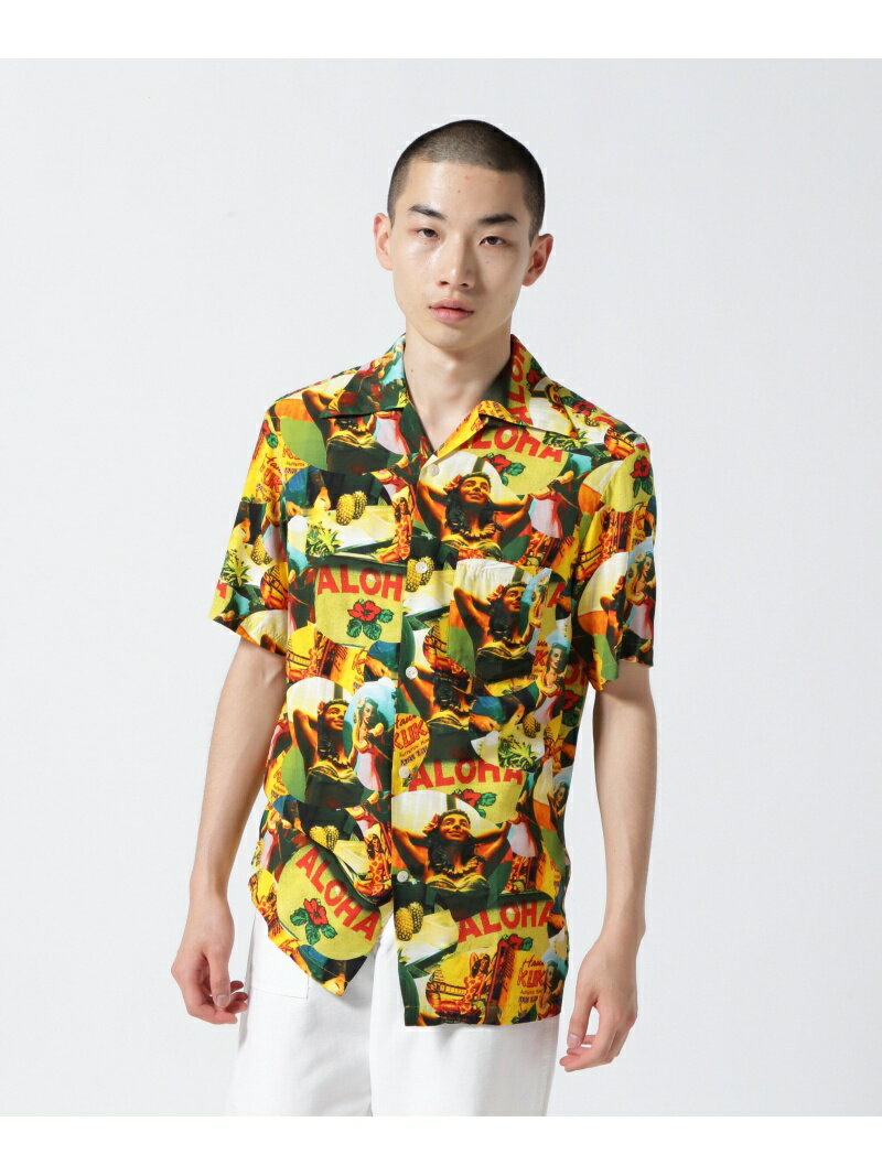 GARDEN TOKYO Aloha Blossom/アロハ ブロッサム/WEZ COLLAGE SHIRTS ガーデン トップス シャツ・ブラウ..