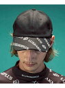 【SALE/57%OFF】LUXEAKMPLUS (M)LUXEAKMPLUS/LAZ-24003 ルフ 総柄ロゴキャップ シフォン 帽子 キャップ ホワイト ...