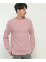 【SALE/60%OFF】ikka 【洗濯機で洗える】ミックスジャガードニット イッカ トップス その他のトップス グリーン ホワイト ピンク ネイビー ブルー...