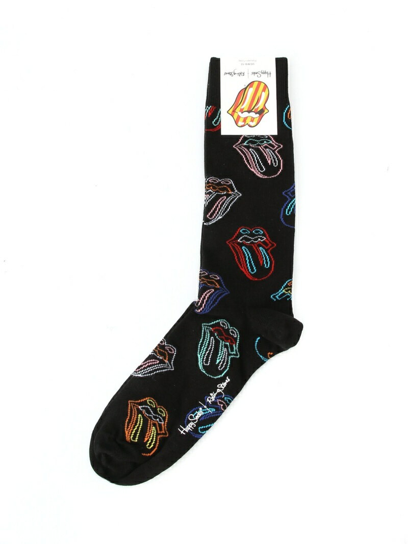 JACKROSE (M)THEROLLINGSTONES/HAPPY SOCKS-【STONES&KEITH 】/SOCKS ジャックローズ 靴下・レッグウェア 靴下 ブラック イエロー ブルー