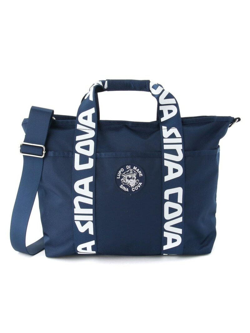 SINA COVA SINA COVA/(M)ビッグトートバッグ シナコバ バッグ トートバッグ ホワイト ブルー【送料無料】