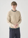 JOHN SMEDLEY バイカラー長袖コットンニットプルオーバー | S4755 | 30G EASY FIT ジョンスメドレー トップス ニット【送料無料】
