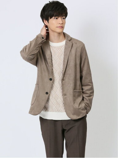 【SALE/30%OFF】TAKA-Q ピーチ起毛 2ボタン テーラードジャケット タカキュー トップス その他のトップス ブラック ベージュ【RBA_E】【送料無料】 【SALE/30%OFF】TAKA-Q ピーチ起毛 2ボタン テーラードジャケット タカキュー トップス その他のトップス ブラック ベージュ【RBA_E】【送料無料】