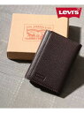 【SALE/3%OFF】Levi's Levi's リアルレザー 三つ折り ウォレット 本革 マルカワ 財布・ポーチ・ケース 財布 ベージュ ブラウン ブラック【RBA_E】【送料無料】