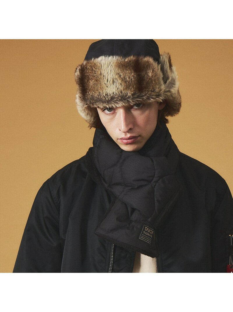 ABAHOUSE LASTWORD 【TAION /タイオン】MILITARY REVERSIBLE SCARF/ミ アバハウス ファッション雑貨 マフラー・ストール・ネックウォーマー グリーン ネイビー ブラック カーキグリーン ベージュ