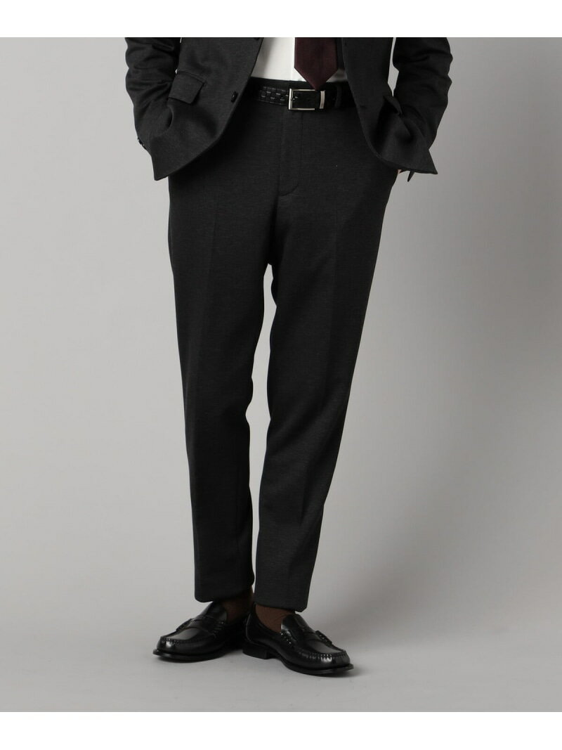 COMME CA MEN 【セットアップ対応】ハイゲージ千鳥 テーパードパンツ コムサメン パンツ スラックス・..