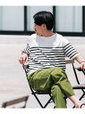 【SALE／54%OFF】URBAN RESEARCH ITEMS パネルボーダーバスク Tシャツ アーバンリサーチアイテムズ トップス カットソー・Tシャツ ブラック ネイビー ホワイト【RBA_E】