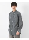 【SALE／50%OFF】UNITED ARROWS green label relaxing FINE BASIC デニム ビッグ ボタンダウン シャツ ユナイテッドアローズ アウトレット トップス シャツ・ブラウス ブラック ネイビー【RBA_E】【送料無料】