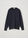 JOHN SMEDLEY ワッフル編み長袖コットンニットプルオーバー | CALIX | 24G EASY FIT ジョンスメドレー トップス ニット ネイビー...