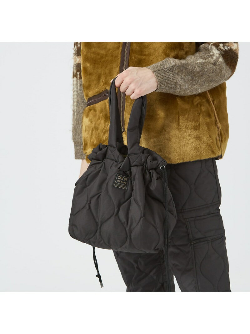 ABAHOUSE LASTWORD 【TAION /タイオン】ダウントートバック/ ショルダーバック/DOWN TO アバハウス バッグ ショルダーバッグ ブラック カーキグリーン ベージュ ホワイト【送料無料】