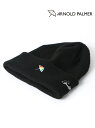 【SALE/14%OFF】Arnold Palmer ニットキャップ メンズ ニット帽 ロゴ キャップ マルカワ 帽子 ニット帽・ビーニー ブラック ベージュ ...