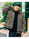 【SALE／30%OFF】Subciety LEOPARD BOA JKT サブサエティ ジャケット・アウター ブルゾン・ジャンパー ベージュ グレー【RBA_E】【送料無料】