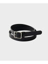 B.C STOCK 1rod buckle レザーベルト ベーセーストック ファッション雑貨 ベルト ブラウン ブラック