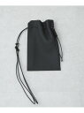 NANO universe ITTI/別注 HERRIE KINCHAKU POUCH CHARM ナノユニバース バッグ その他のバッグ ブラック【送料無料】