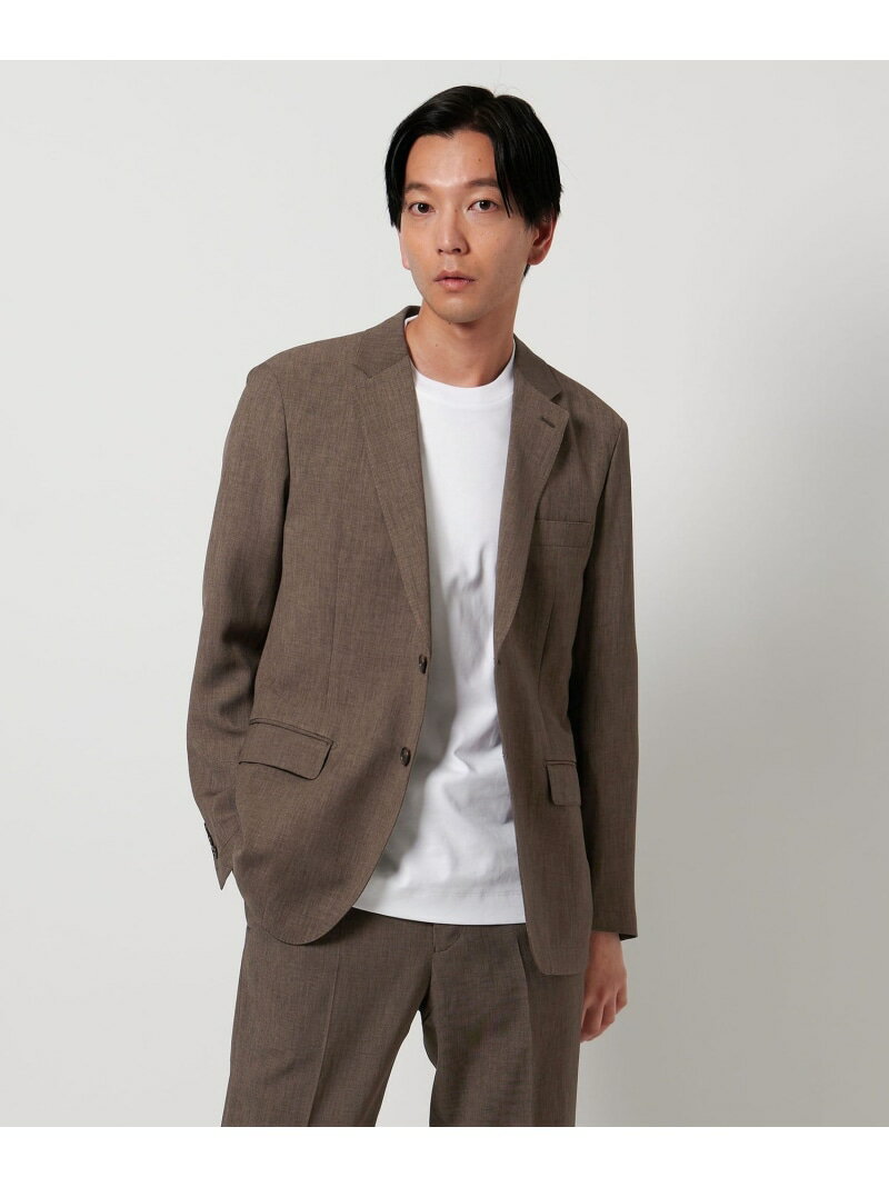 【SALE／50%OFF】a day in the life リネンライク ドビー 2ボタンジャケット-セットアップ対応・マシンウォッシャブル-＜A DAY IN THE LIFE＞ ユナイテッドアローズ アウトレット スーツ・フォーマル スーツジャケット ネイビー グレー ベージュ【RBA_E】【送料無料】