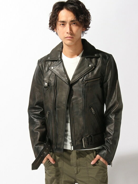 nudie jeans nudie jeans/(M)Ziggy_ダブルレザージャケット ヌーディージーンズ / フランクリンアンドマーシャル コート/ジャケット【送料無料】