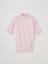 JOHN SMEDLEY モックネック半袖コットンニットTシャツ | ARBER | 30G MODERN FIT ジョンスメドレー トップス ニット ピンク【...