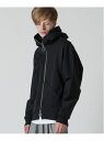 rehacer rehacer : High Hoodie Dolman Parka レアセル トップス パーカー フーディー ブラック ベージュ グレー グリーン【送料無料】