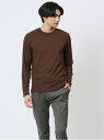 【SALE/30%OFF】TAKA-Q 【24AW】 ケーブルジャガード クルーネック長袖Tシャツ メンズ Tシャツ カットソー カジュアル インナー トップス...
