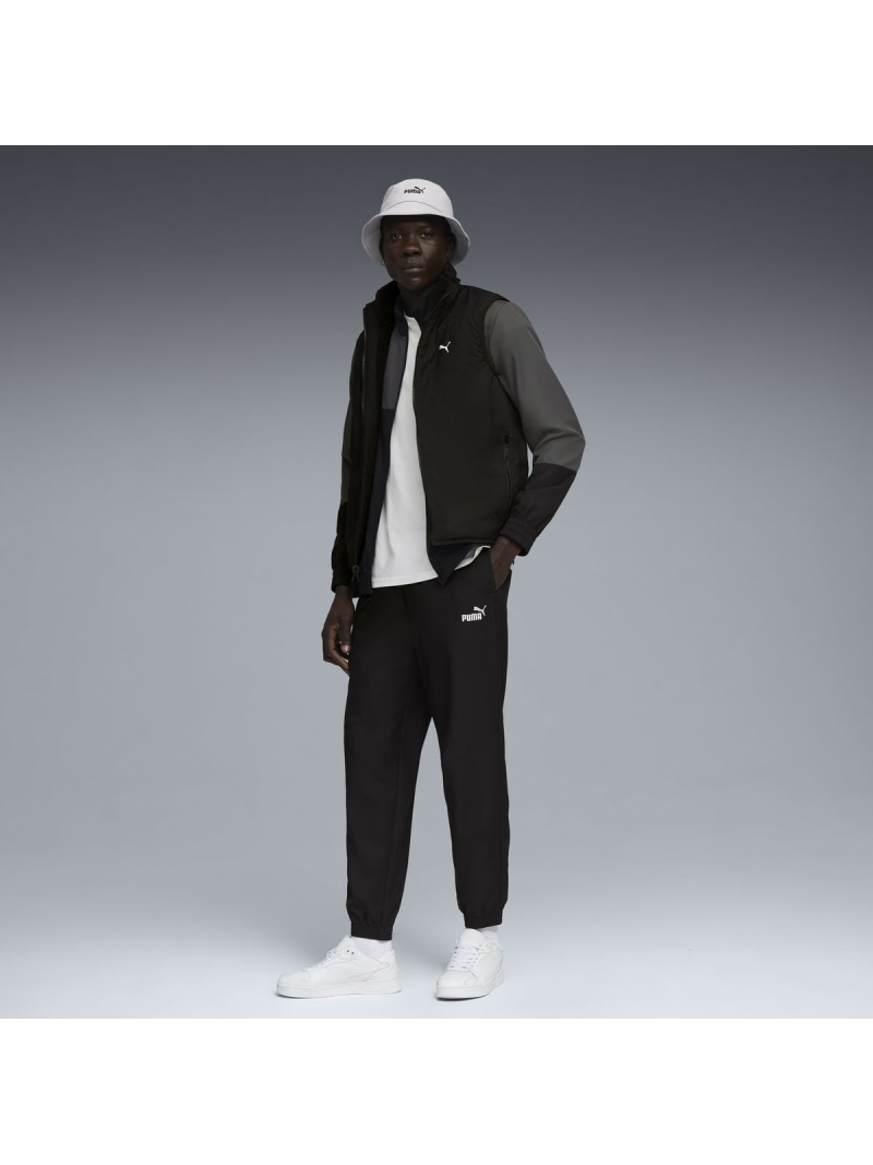 【SALE／30%OFF】PUMA メンズ ウーブン カラーブロック トラックスーツ 上下セット プーマ スポーツ・アウトドア用品 その他のスポーツ・アウトドア用品 ブラック【RBA_E】【送料無料】