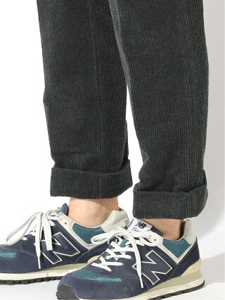 BEAMS MEN NEW BALANCE × BEAMS PLUS / 別注 コーデュロイ トラウザー ビームス ニューバランス コーデュロイパンツ グレー カジュアル ビームス メン パンツ/ジーンズ フルレングス グレー【送料無料】