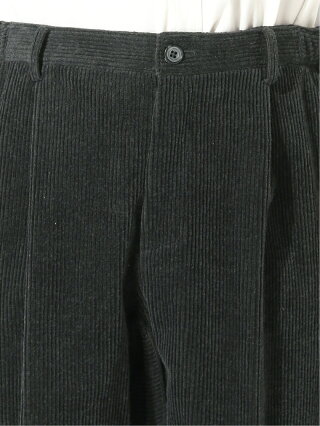 BEAMS MEN NEW BALANCE × BEAMS PLUS / 別注 1プリーツ コーデュロイ トラウザー ビームス メン パンツ/ジーンズ フルレングス グレー【送料無料】