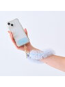 【SALE/19%OFF】Francfranc スマホハンドストラップ チュール ブルー (ストラップシート付) フランフラン スマホグッズ・オーディオ機器 そ...