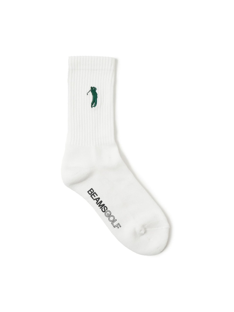 BEAMS GOLF ワンポイント ソックス スイングマン ビームス ゴルフ 靴下・レッグウェア 靴下 ホワイト ネイビー グリーン