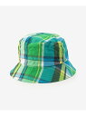 【SALE/40%OFF】Bshop KIJIMA TAKAYUKI | <別注>マドラスチェック バケットハット MEN ビショップ 帽子 ハット グリーン ...