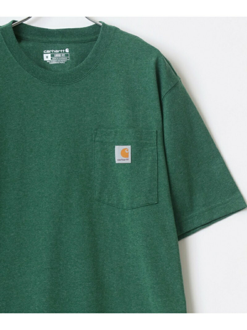 【SALE／16%OFF】Carhartt carhartt Tシャツ メンズ 半袖 ワンポイント刺繍 ポケット ラザル トップス カットソー・Tシャツ グリーン グレー カーキ ネイビー ブラック ベージュ ホワイト レッド ブルー【RBA_E】【送料無料】