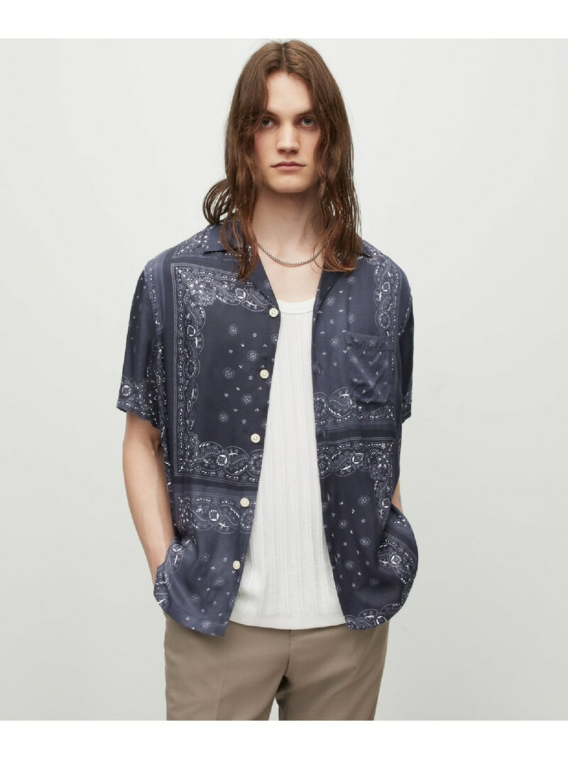 SALE50%OFFALLSAINTS (M)TIKAL SS SHIRT 륻 ȥåץ ġ֥饦 ֥åRBA_E̵ۡ