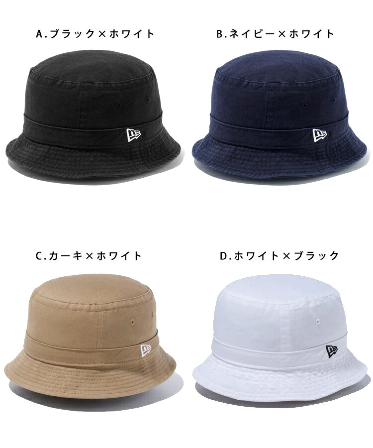 ニューエラ ハット バケット02 NEW ERA キャップ ウォッシュドコットン ブラック ...