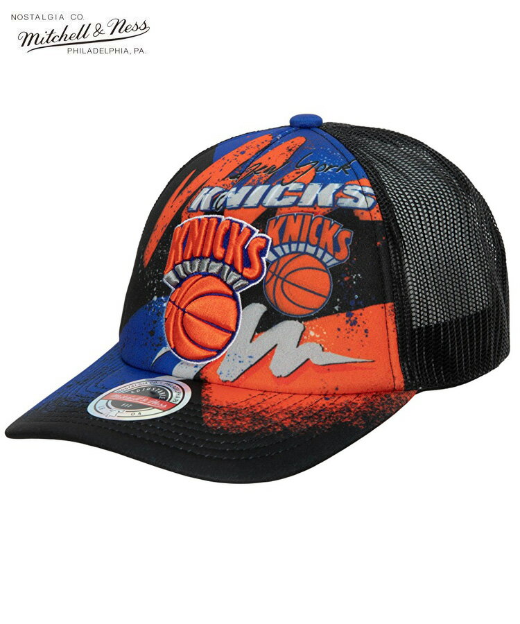 Mitchell＆Ness ミッチェルアンドネス メンズ キャップ Hyper Trucker Snapback HWC : New York Knicks ブラック HHSS2993-NYKYYPPPBLCK ニューヨーク・ニックス 帽子