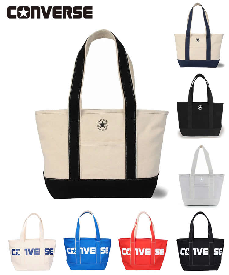 コンバース 帆布・キャンバスバッグ メンズ コンバース CONVERSE キャンバス トート バッグ CV CANVAS M TOTE BAG 【Mサイズ】オールスター ロゴ ビッグ レディース メンズ ユニセックス 鞄 かばん 国内正規品 2023 新作 A4 収納力 手提げ 軽量 男女兼用