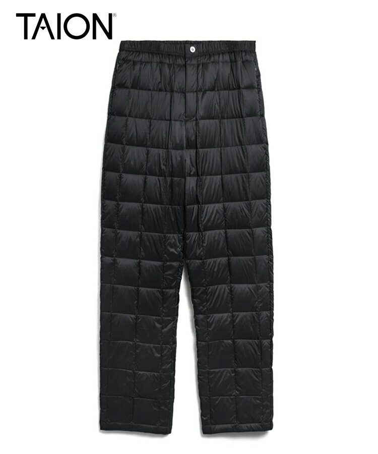 TAION タイオン ダウンパンツ メンズ パンツ ベーシック ブラック TAION-131RS パンツ ボトムス ダウン アウトドア ルームウエア 軽量 定番 人気 2023 新作 秋冬 冬 暖かい 大きい 小さい 送料無料
