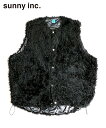 SUNNY INC サニーインク メンズ ベスト CURLY FLEECE BIGGEST VEST ブラック SN21F01100 SUNNY SPORTS トップス シンプル 新作 リバーシブル