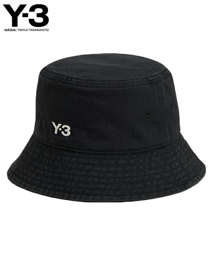 Y-3 ワイスリー メンズ ハット Y-3 BUCKET HAT IX7000 ブラック 帽子 adidas yohji yamamoto ヨウジヤマモト ロゴ メンズ ユニセックス バケットハット