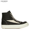 DRKSHDW ダークシャドウ RICK OWENS リックオウエンス メンズ スニーカー VINTAGE HIGH SNEAKS ブラック ミルク DU01D1810 NDKLV S 靴 シューズ ハイカット 定番 新作 人気 2024 SS 新作 ハイカットスニーカー シャークソール 送料無料